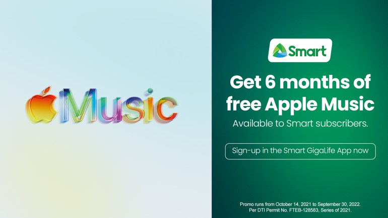 Smart Brings Apple Music to its Customers with an Exclusive 6-Month Free Subscription