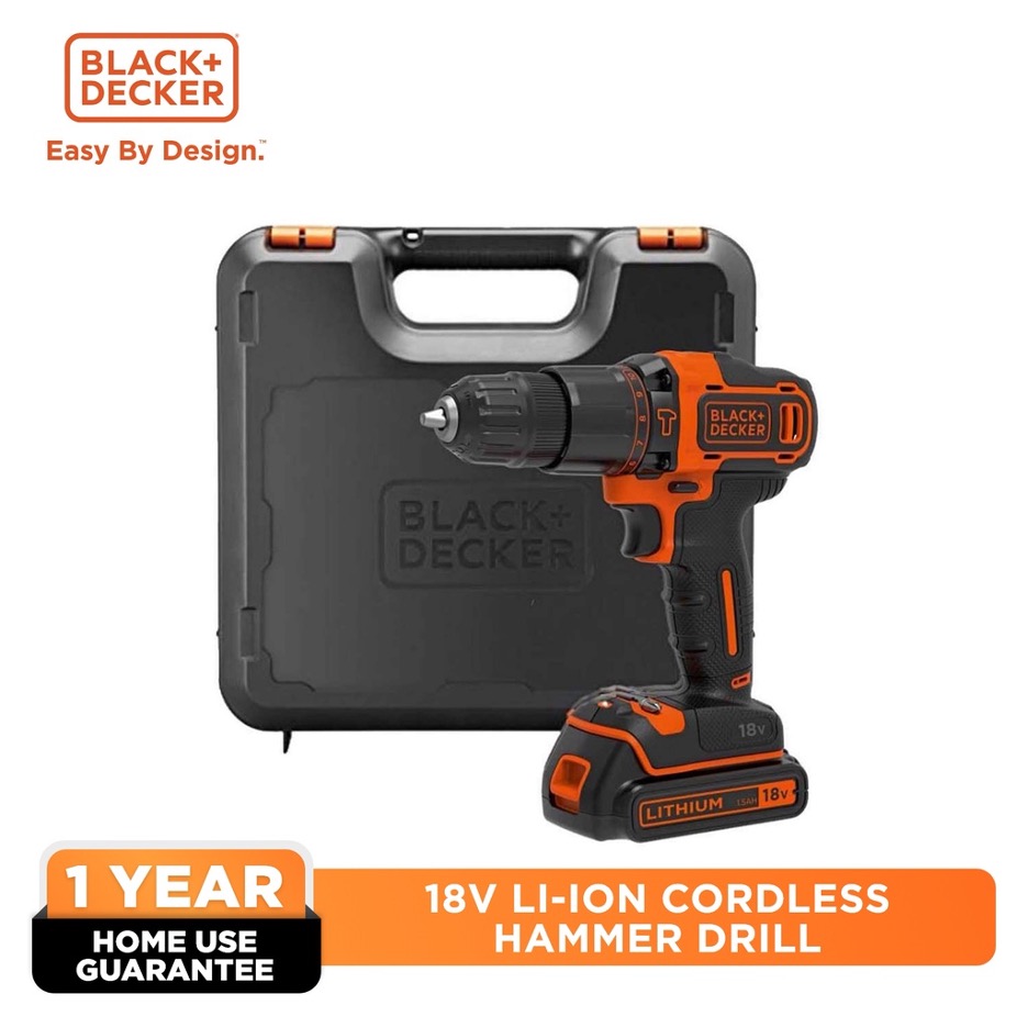 Black & Decker BDCHD18K 18V Cordless Hammer Drill