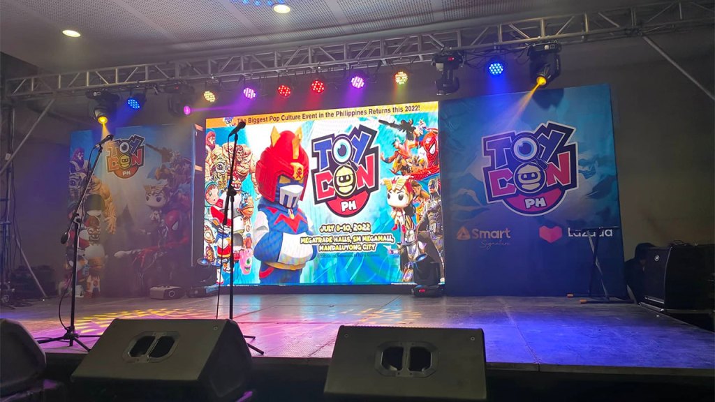 The stage of Toycon 2022