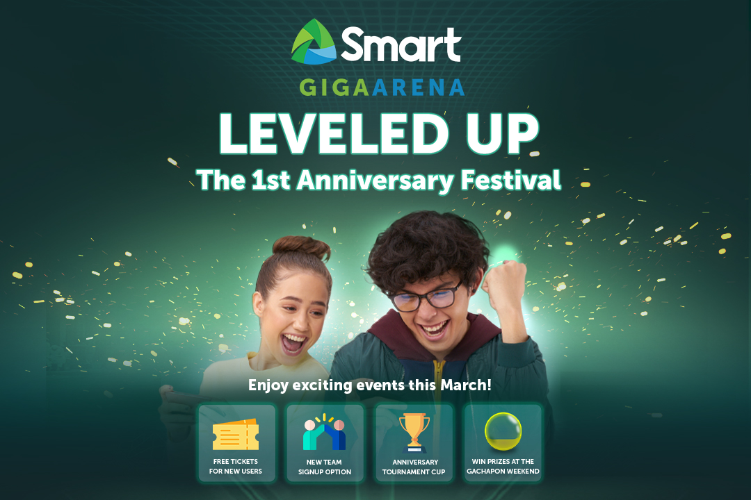 Win Cash and Gaming Rewards at Smart GIGA Arena’s First Anniversary
