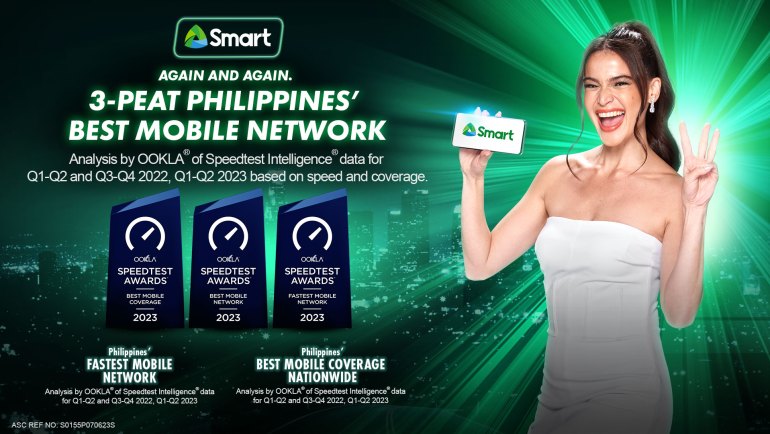 Smart Three-peats as the Philippines’ Fastest and Best Mobile Network